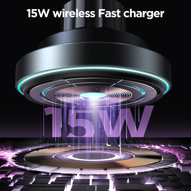 JOYROOM Pro Magnetic Wireless Car Charger Black for iPhone