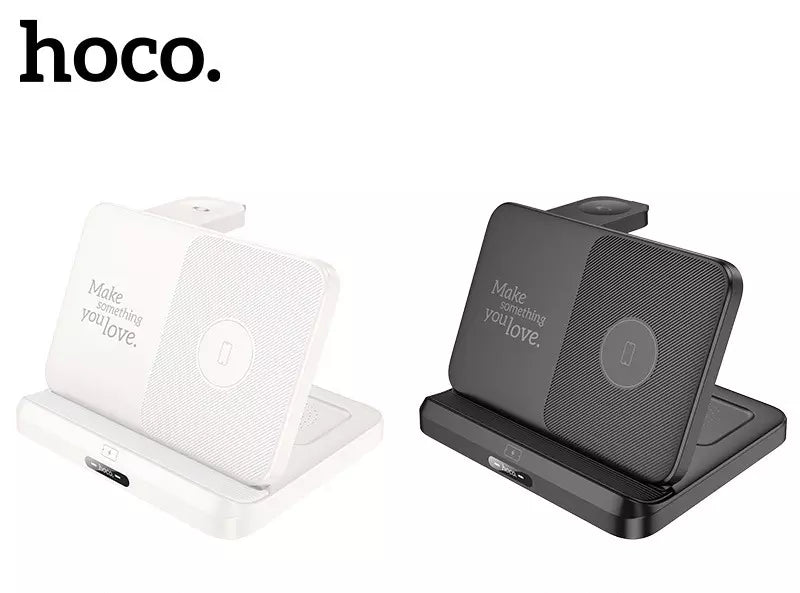HOCO CQ7 3-in-1 Foldable Wireless Charging Desktop Stand 15W