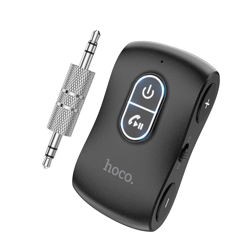 Hoco E73 Pro Journey Bluetooth AUX Audio Receiver Transmitter Black
