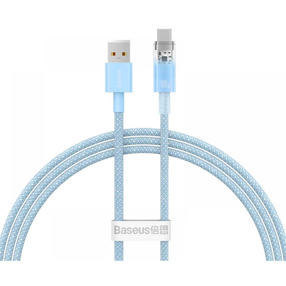 Baseus Flash USB‑C Quick Charge Cable 6A 1m Blue