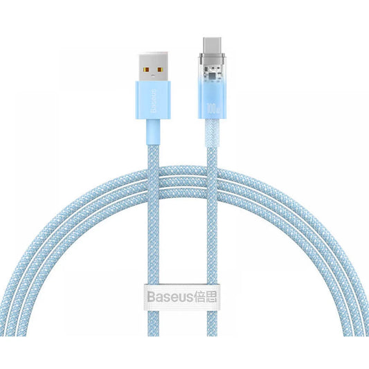 Baseus Flash USB‑C Quick Charge Cable 6A 1m Blue