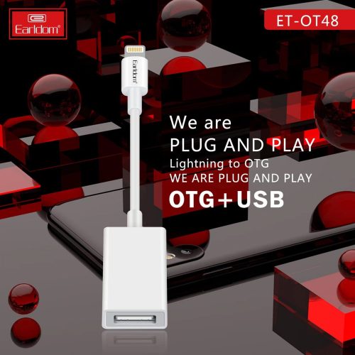 Earldom OT48 Lightning to OTG Adapter for Fast Data Transfer