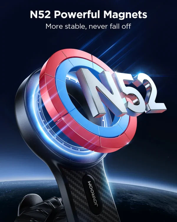 Magnetic Air Vent Car Phone Mount – Black, Universal Fit