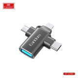 Earldom 3-in-1 USB 3.0 OTG Converter for microUSB, Lightning, USB‑C