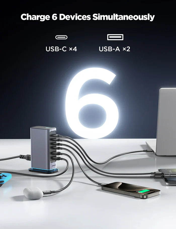 JOYROOM JR-TCM02 65W Compact Multi-Port USB Fast Universal Charger