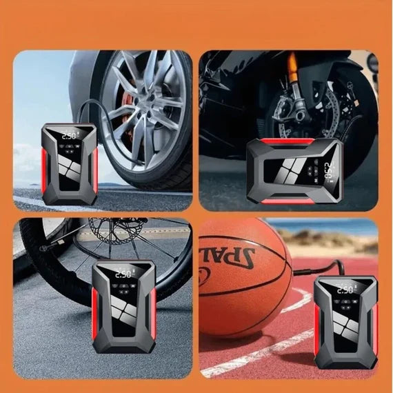 High-Power 39800mAh Multi-Functional Car Jump Starter with 8L Air Compressor