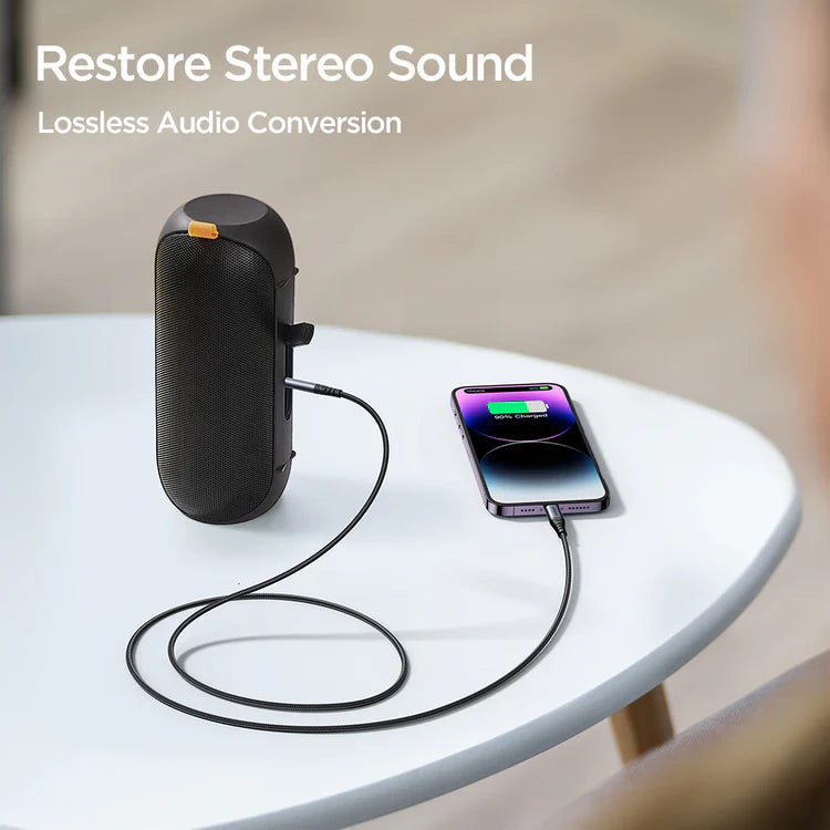 Premium Lightning to 3.5mm AUX Audio Cable with Braided Nylon