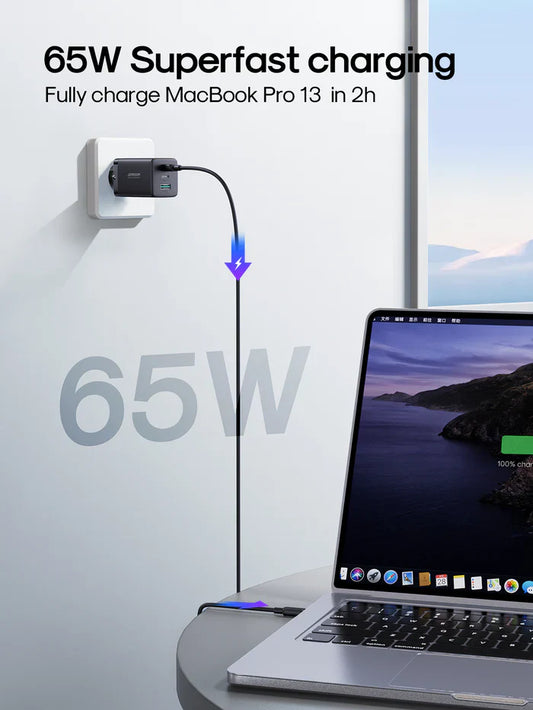 Joyroom GaN Ultra 65W 2C1A Charger with 100W Cable