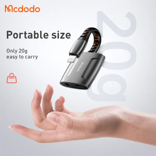 Mcdodo CA-6340 Lightning to Lightning & DC 3.5mm 0.1m Cable