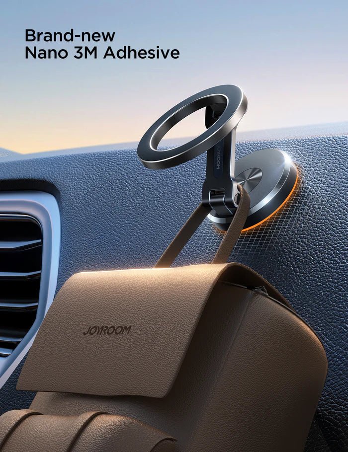 Foldable Magnetic Car Phone Mount with Dual N52 Magnets