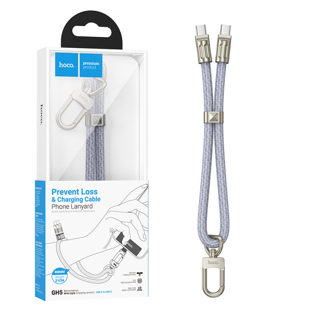 Hoco GH5 20W Fast Charging Type‑C Lightning Cable Bracelet