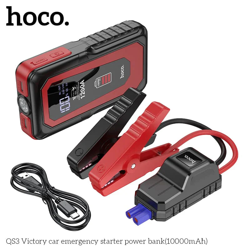 Hoco Victory 10000mAh Car Emergency Starter with QC3 Fast Charging