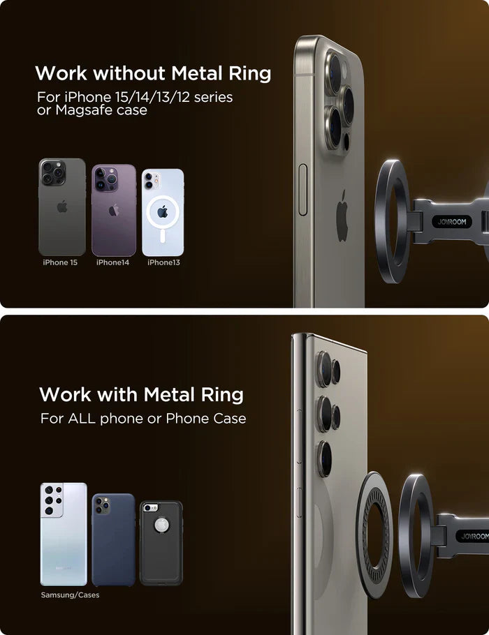 Joyroom Foldable Magnetic Car Phone Mount with Dual N52 Magnets