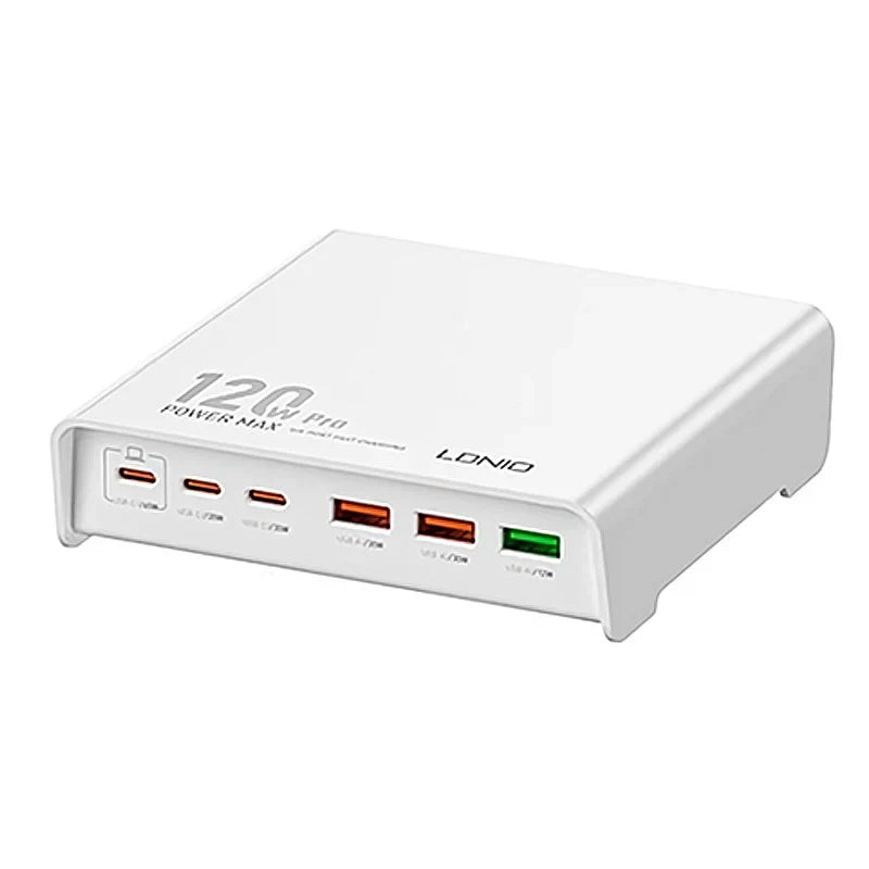 LDNIO Q605 120W Multi-Port Charging Station with Fast PD QC