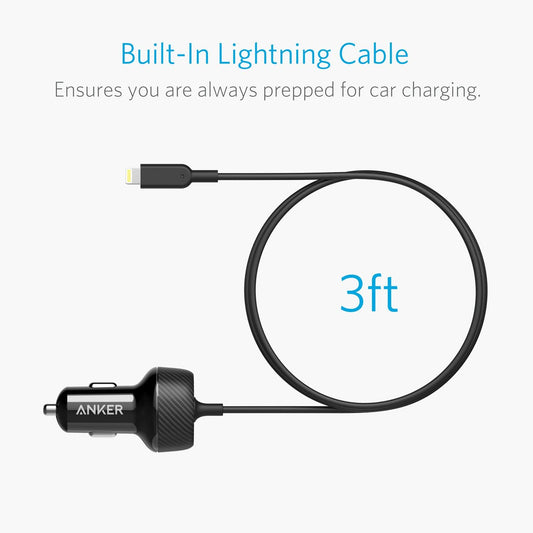 Anker PowerDrive 2 Elite Dual-Port 24W Lightning Car Charger