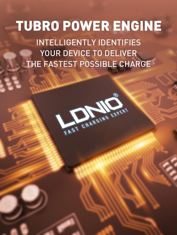 LDNIO 20W LED Lamp Fast Charger with Dual USB Ports