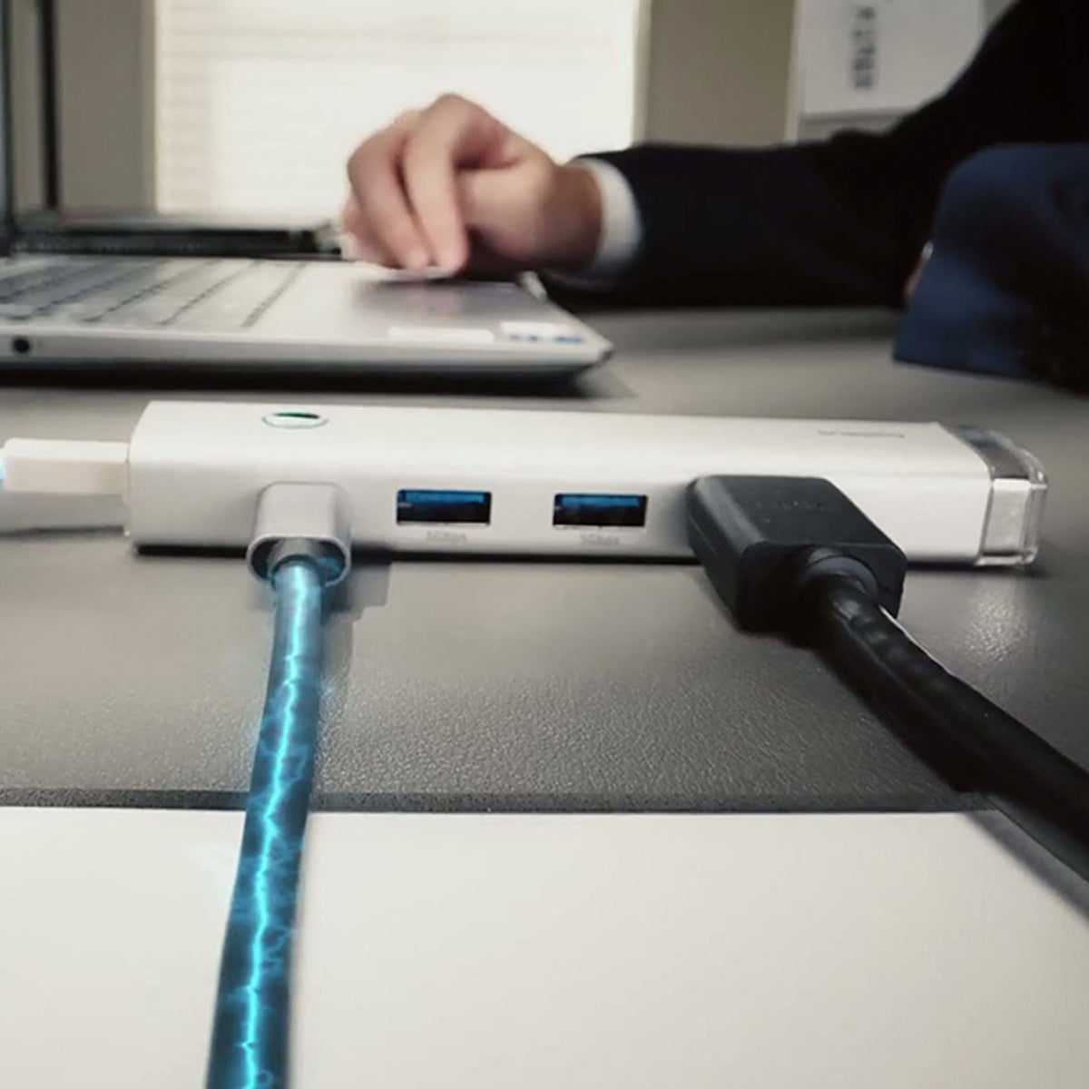 Baseus 5-in-1 USB‑C Hub Color Plate with 4K HDMI, Ethernet