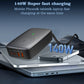 LDNIO 140W Multiport Desktop Wireless Charger with USB‑C, USB‑A, Lightning