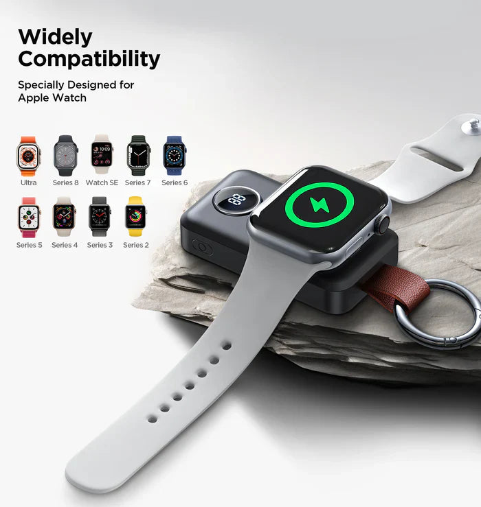 Portable Watch Wireless Charger 2000mAh – Compact Fast Charging