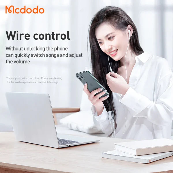 Mcdodo CA-6340 Lightning to Lightning & DC 3.5mm 0.1m Cable