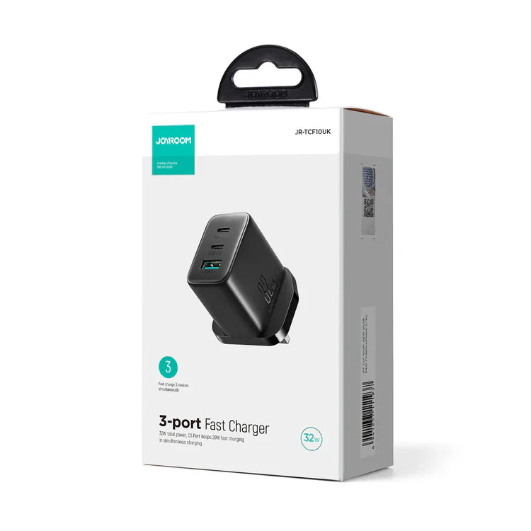 Joyroom 32W Mini Fast Charger with Dual PD/QC