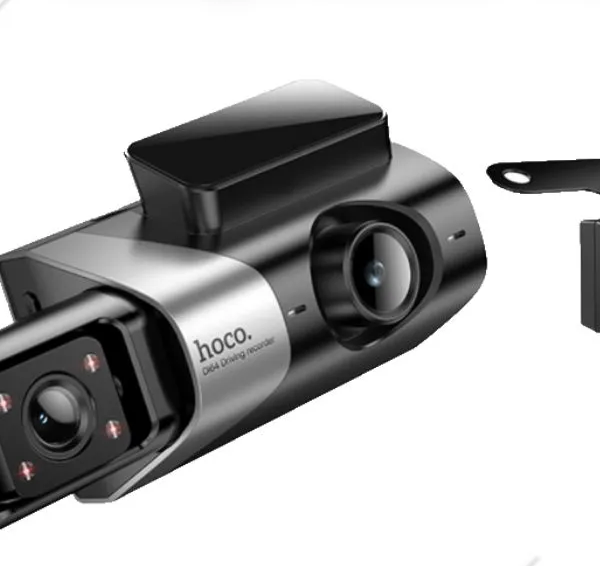 HOCO DI64 Triumph Triple‑Screen WiFi Dash Cam with Night Vision