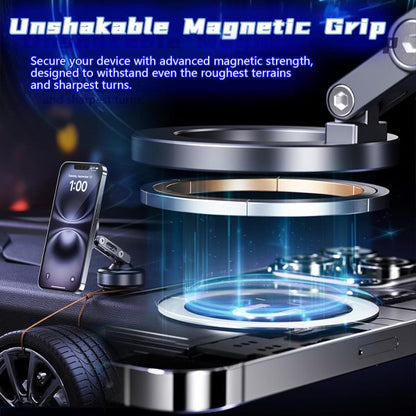 Smart Vacuum Suction Phone Holder with Type‑C Charging