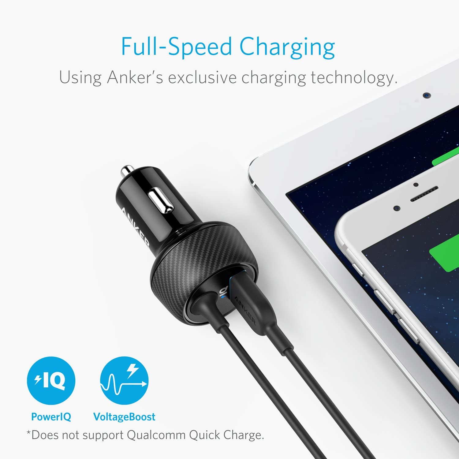 Anker PowerDrive 2 Elite Dual-Port 24W Lightning Car Charger
