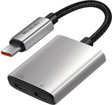 Mcdodo CA-5570 Dual USB‑C Audio & Fast‑Charging Adapter