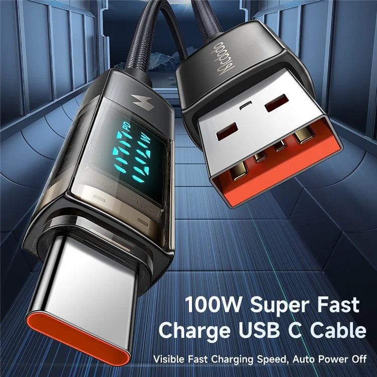 Mcdodo CA-3630 1.2m 100W USB‑A to Type‑C Fast Charging Cable