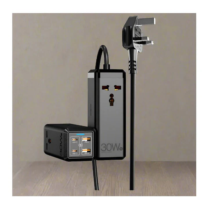 MOXOM MX-ST19 30W 6‑in‑1 Universal Fast Charger with 2m Cable