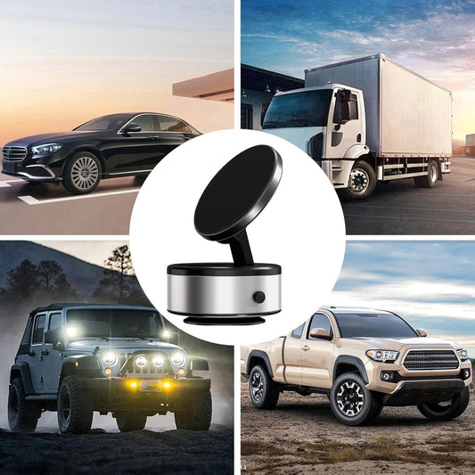 Magnetic Smart Vacuum Suction Phone Holder for Car Dashboard