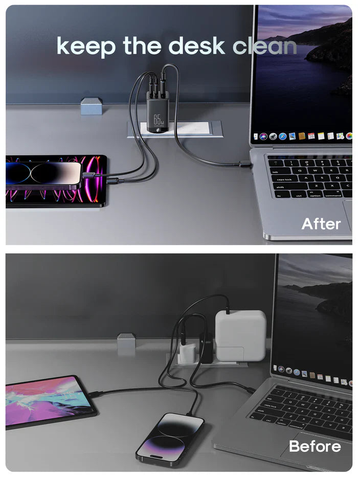 Joyroom GaN Ultra 65W 2C1A Charger with 100W Cable