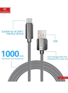 Earldom USB-C Data Cable 2.4A Fast Charging & Sync