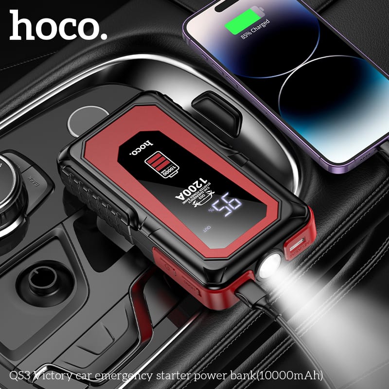 Hoco Victory 10000mAh Car Emergency Starter with QC3 Fast Charging