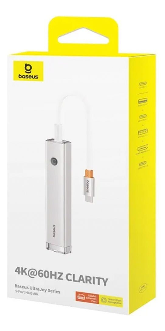 Baseus 5-in-1 USB‑C Hub Color Plate with 4K HDMI, Ethernet