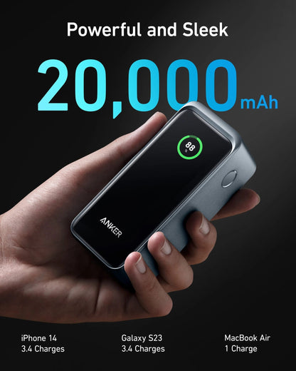 Anker Prime 20000mAh Power Bank: Fast Charging for Multiple Devices, Black