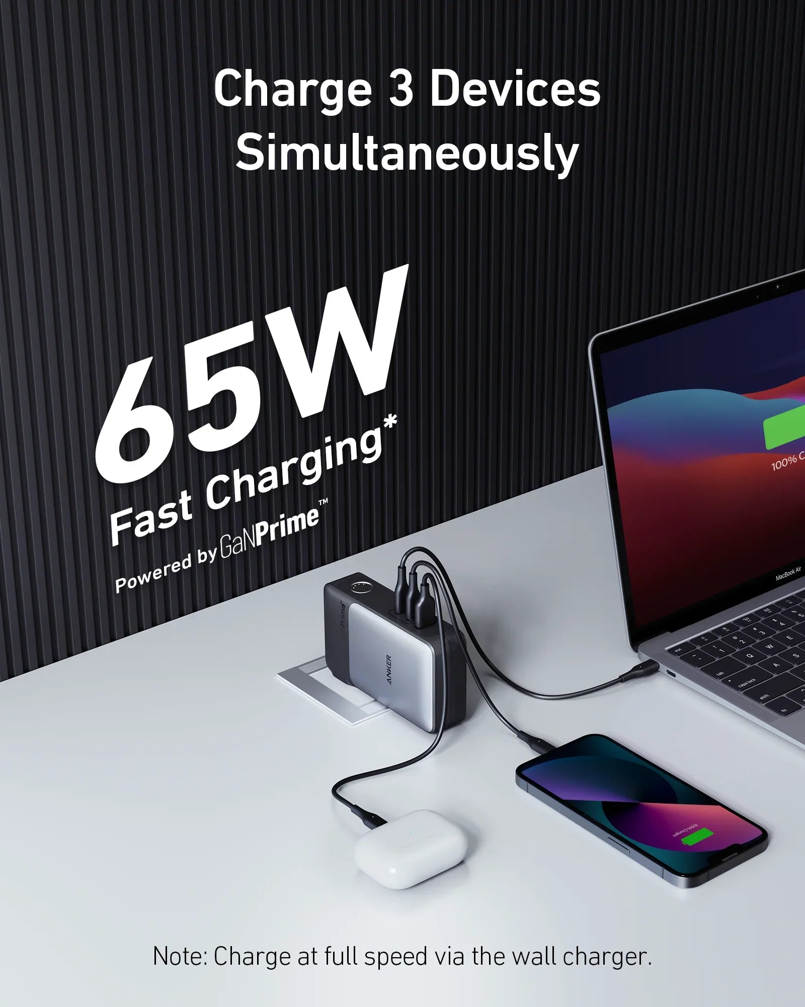 Anker GaNPrime 733 Power Bank: 65W Portable Charger with 10,000mAh Battery