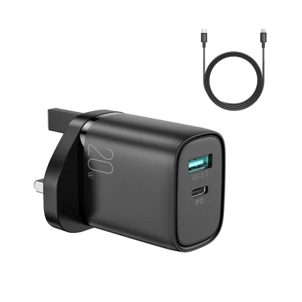 20W Mini Intelligent USB-C PD+QC Fast Charger L-QP2011