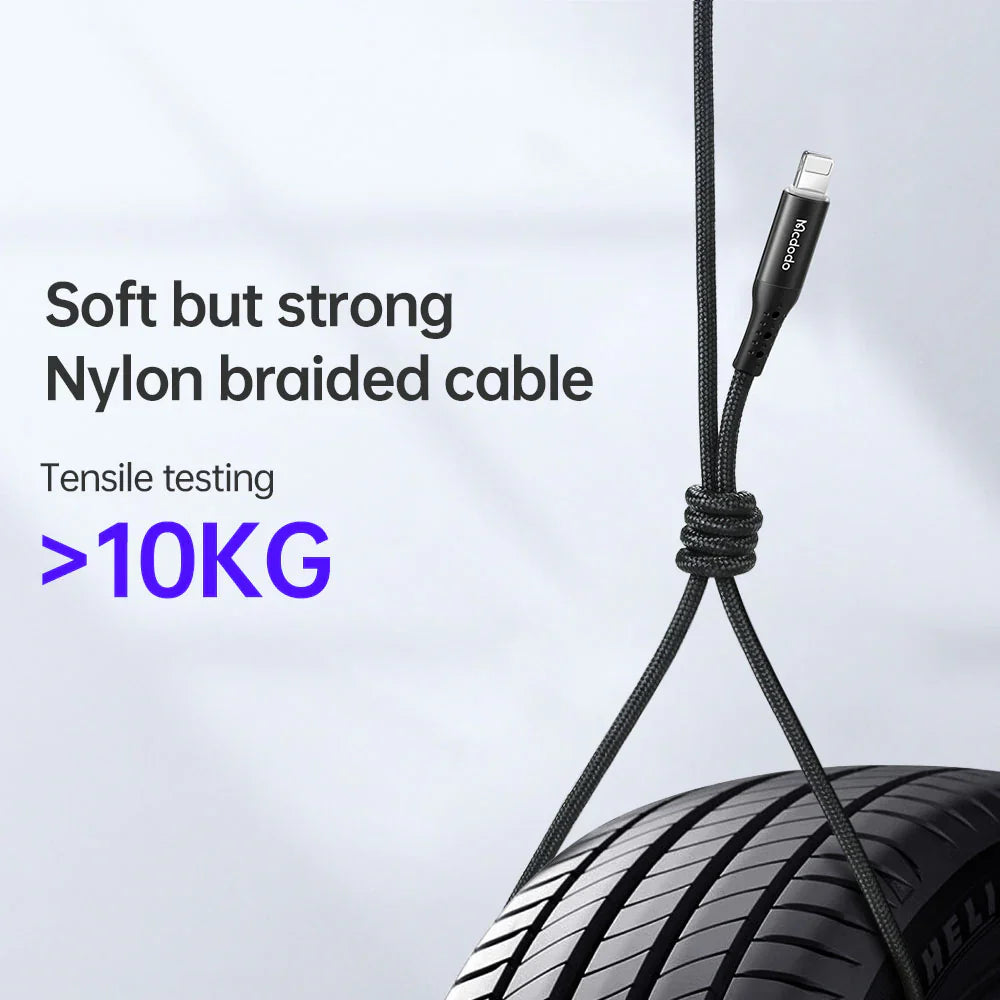Mcdodo 36W L‑Shaped Lightning to Type‑C PD Cable 1.2m