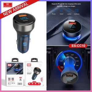 Earldom CC10 63W Digital Display Fast Car Charger
