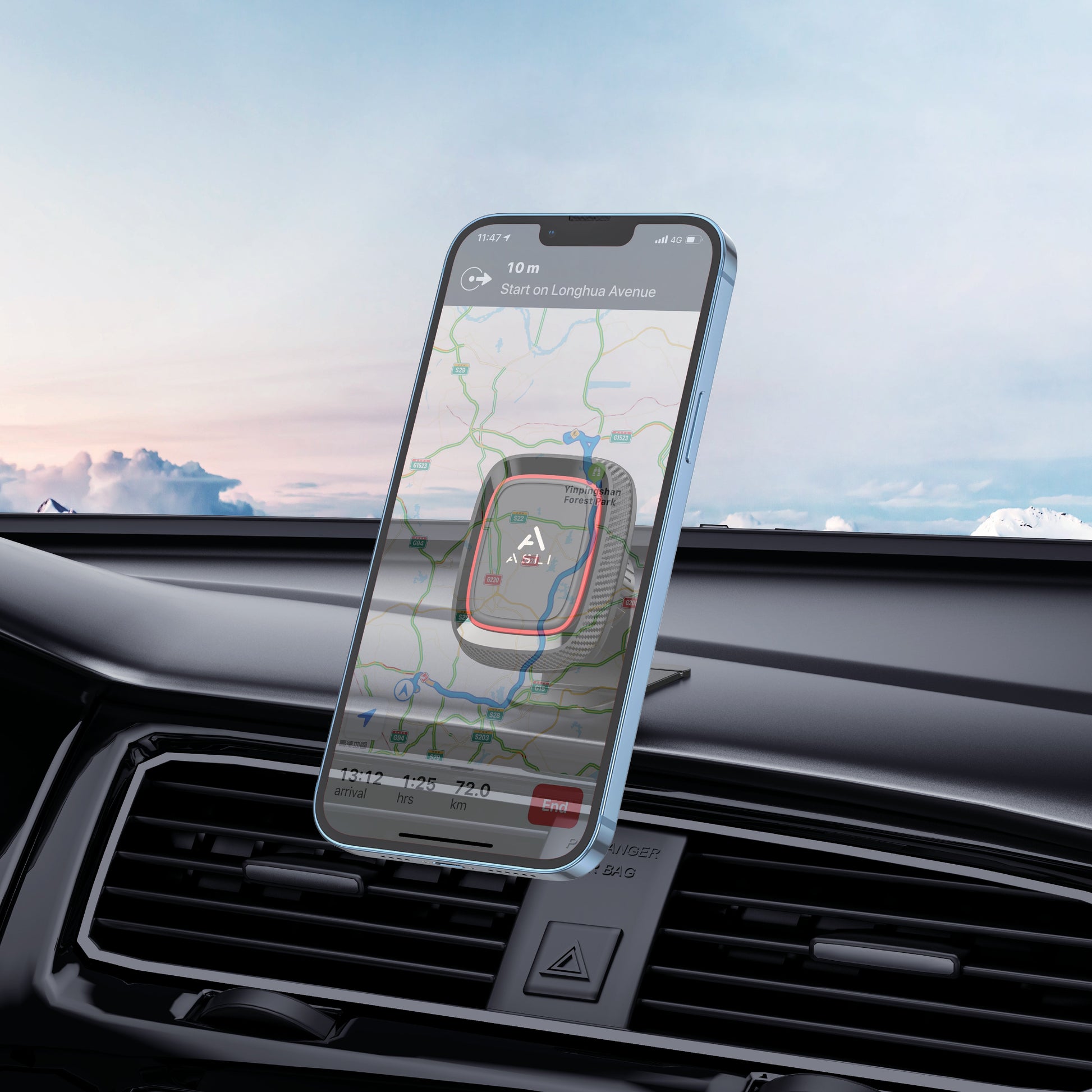 Asli Global Super Magnetic Car Phone Mount – 360° Rotation