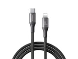 30W Fast Charging Type‑C to Lightning Cable 2m Black