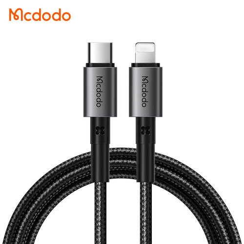 MCDODO Prism 1.2m Type‑C to Lightning Fast Charging Cable Black