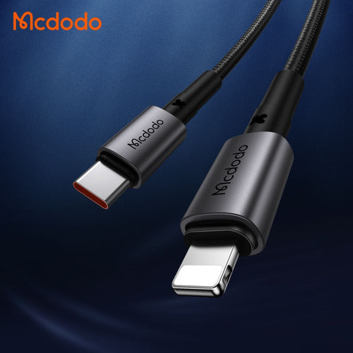 MCDODO Prism 1.2m Type‑C to Lightning Fast Charging Cable Black