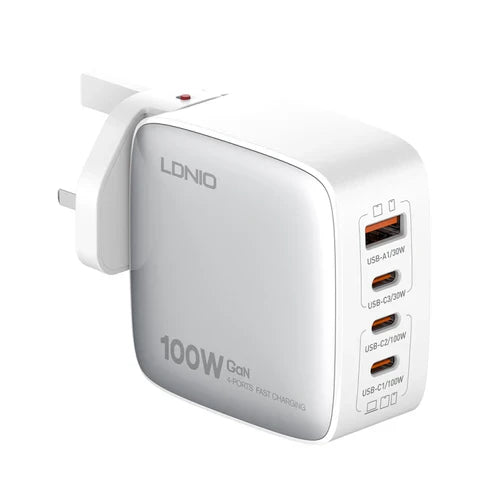 LDNIO Q408 100W GaN Super Fast Charger 4-Port