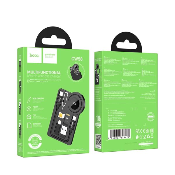 HOCO CW58 Multifunctional Watch Wireless Charger for Apple Watch
