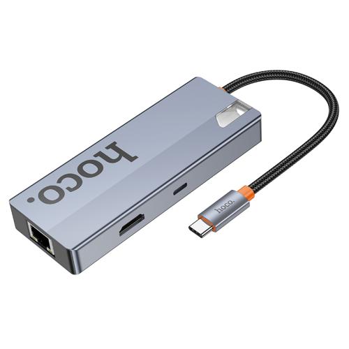 Hoco HB51 6‑in‑1 USB‑C Multiport Hub with HDMI, Ethernet, PD