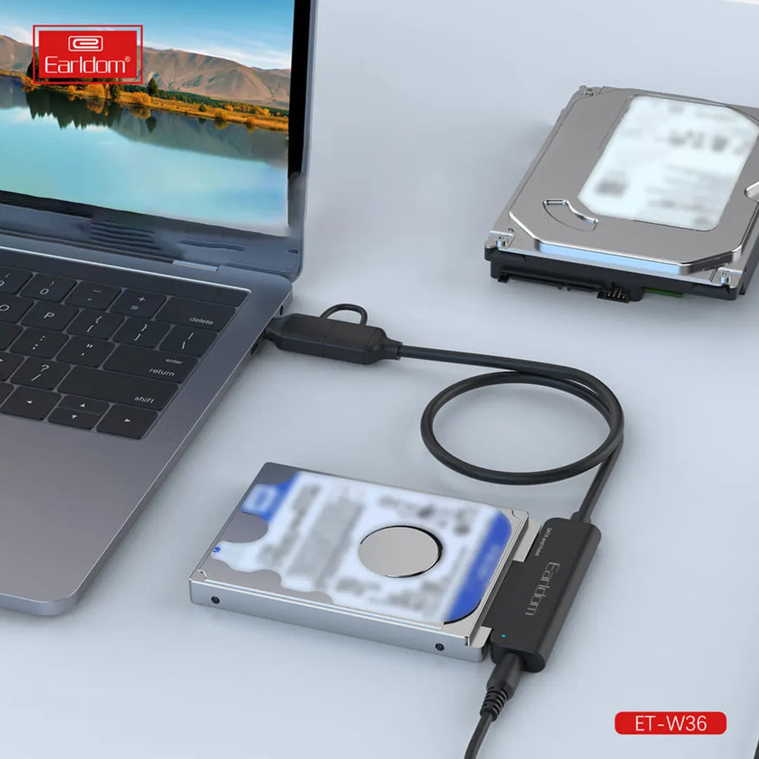 Earldom USB-C and USB-A SATA Adapter for 2.5" SSD/HDD