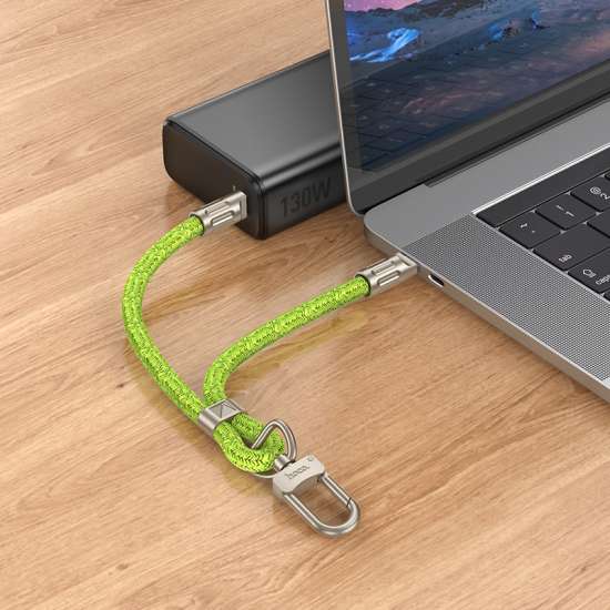Adjustable HOCO GH5 Messenger Lanyard with Type‑C Cable